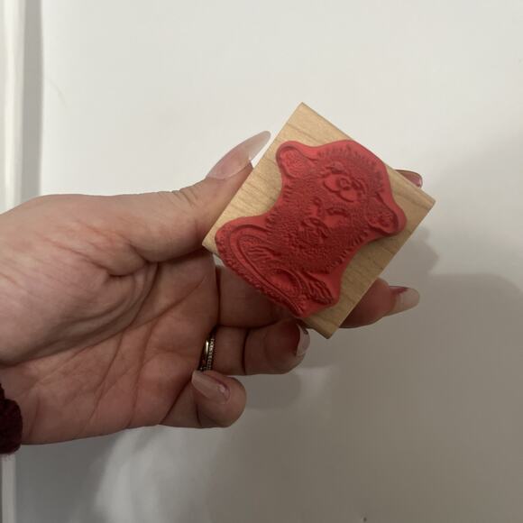 Stampabilities House Mouse Designs Mudpie Holds Jellybeans Wood Rubber Stamp - Picture 4 of 4